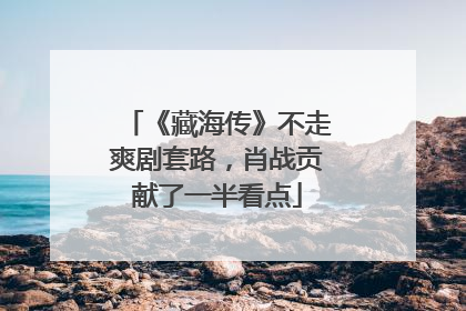 《藏海传》不走爽剧套路，肖战贡献了一半看点