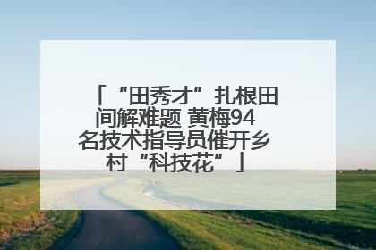 “田秀才”扎根田间解难题 黄梅94名技术指导员催开乡村“科技花”