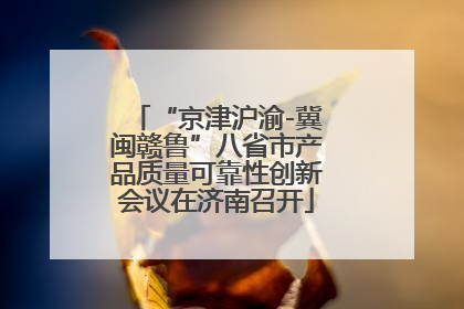 “京津沪渝-冀闽赣鲁”八省市产品质量可靠性创新会议在济南召开