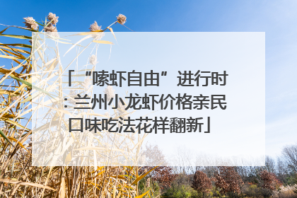 “嗦虾自由”进行时：兰州小龙虾价格亲民口味吃法花样翻新