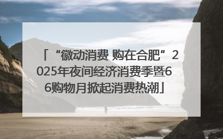 “徽动消费 购在合肥”2025年夜间经济消费季暨66购物月掀起消费热潮