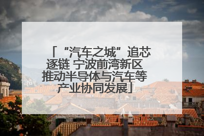 “汽车之城”追芯逐链 宁波前湾新区推动半导体与汽车等产业协同发展