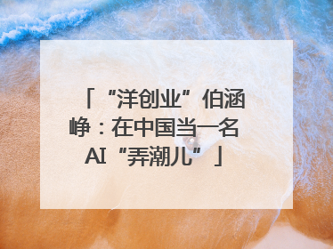 “洋创业”伯涵峥：在中国当一名AI“弄潮儿”