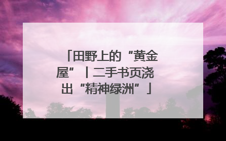 田野上的“黄金屋”丨二手书页浇出“精神绿洲”