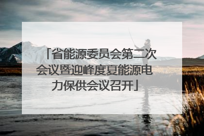 省能源委员会第二次会议暨迎峰度夏能源电力保供会议召开