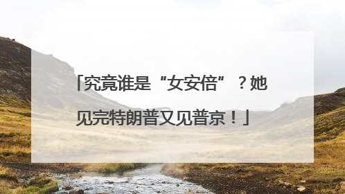 究竟谁是“女安倍”？她见完特朗普又见普京！