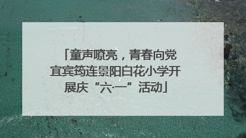 童声嘹亮，青春向党 宜宾筠连景阳白花小学开展庆“六·一”活动