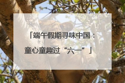 端午假期寻味中国：童心童趣过“六一”
