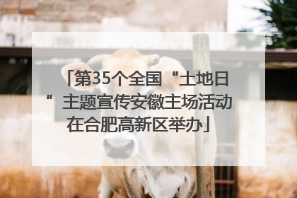 第35个全国“土地日”主题宣传安徽主场活动在合肥高新区举办