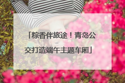 粽香伴旅途！青岛公交打造端午主题车厢