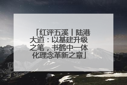 红评五溪丨陆港大道：以基建升级之笔，书鹤中一体化理念革新之章