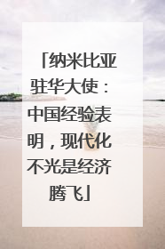 纳米比亚驻华大使：中国经验表明，现代化不光是经济腾飞