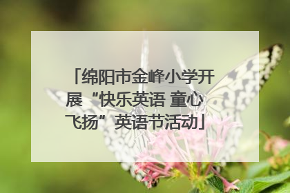 绵阳市金峰小学开展“快乐英语 童心飞扬”英语节活动