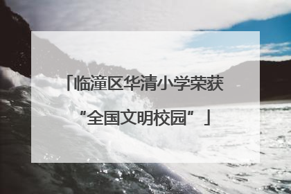 临潼区华清小学荣获“全国文明校园”