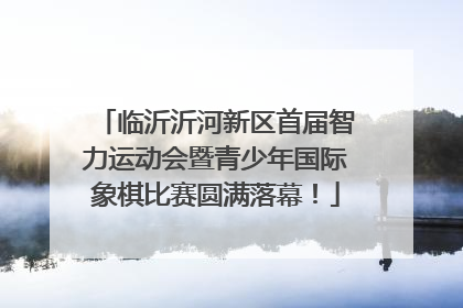 临沂沂河新区首届智力运动会暨青少年国际象棋比赛圆满落幕！