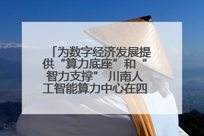 为数字经济发展提供“算力底座”和“智力支撑” 川南人工智能算力中心在四川泸州启动