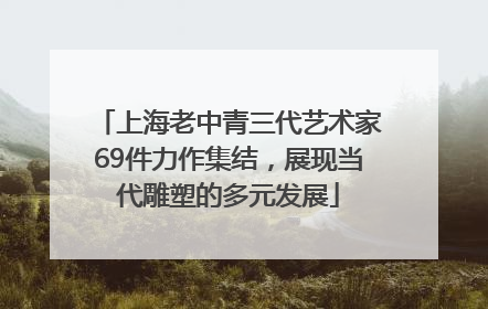 上海老中青三代艺术家69件力作集结，展现当代雕塑的多元发展