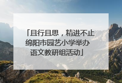 且行且思，精进不止 绵阳市园艺小学举办语文教研组活动