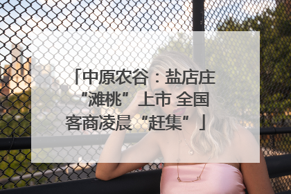 中原农谷：盐店庄“滩桃”上市 全国客商凌晨“赶集”
