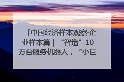 中国经济样本观察·企业样本篇｜“智造”10万台服务机器人，“小巨人”擎朗有大梦想