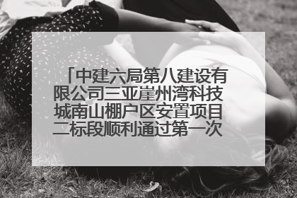 中建六局第八建设有限公司三亚崖州湾科技城南山棚户区安置项目二标段顺利通过第一次主体结构验收