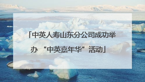 中英人寿山东分公司成功举办 “中英嘉年华”活动