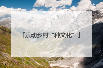 乐动乡村“种文化”