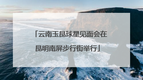云南玉昆球星见面会在昆明南屏步行街举行