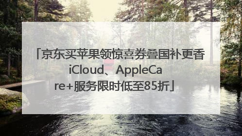 京东买苹果领惊喜券叠国补更香 iCloud、AppleCare+服务限时低至85折