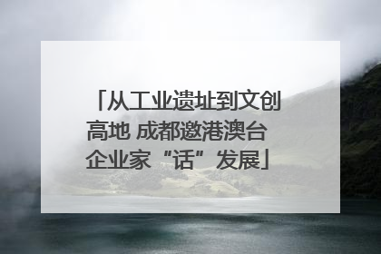 从工业遗址到文创高地 成都邀港澳台企业家“话”发展