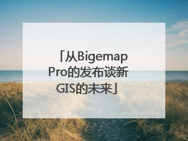 从Bigemap Pro的发布谈新GIS的未来