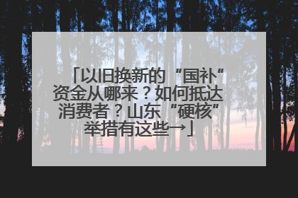 以旧换新的“国补”资金从哪来？如何抵达消费者？山东“硬核”举措有这些→