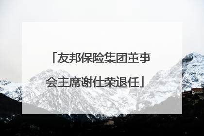 友邦保险集团董事会主席谢仕荣退任