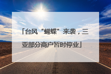 台风“蝴蝶”来袭，三亚部分商户暂时停业