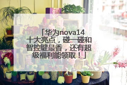 华为nova14十大亮点，碰一碰和智控键最香，还有超级福利能领取！