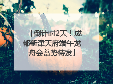 倒计时2天！成都新津天府端午龙舟会蓄势待发