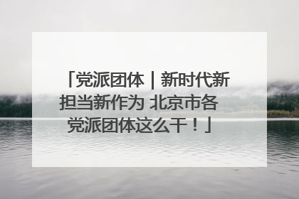 党派团体｜新时代新担当新作为 北京市各党派团体这么干！