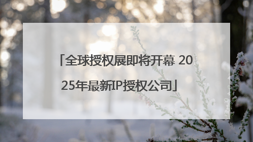 全球授权展即将开幕 2025年最新IP授权公司