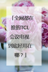 全网都在推的TCL会议电视 到底好用在哪？
