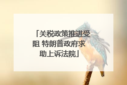 关税政策推进受阻 特朗普政府求助上诉法院