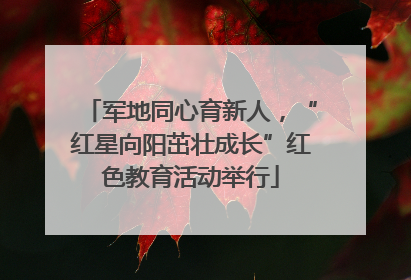 军地同心育新人，“红星向阳茁壮成长”红色教育活动举行