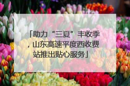 助力“三夏”丰收季，山东高速平度西收费站推出贴心服务