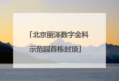 北京丽泽数字金科示范园首栋封顶