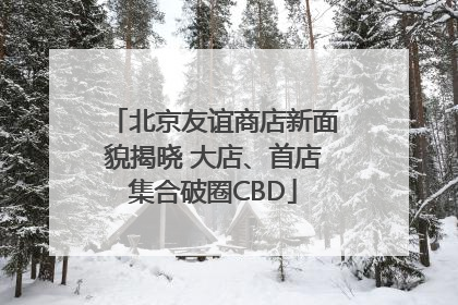 北京友谊商店新面貌揭晓 大店、首店集合破圈CBD