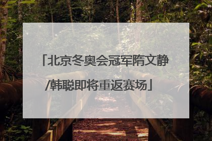 北京冬奥会冠军隋文静/韩聪即将重返赛场