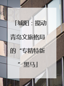 城阳：搅动青岛文旅格局的“专精特新”黑马