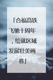 合福高铁飞驰十周年，绘就区域发展壮美画卷