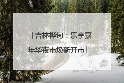 吉林桦甸：乐享嘉年华夜市焕新开市