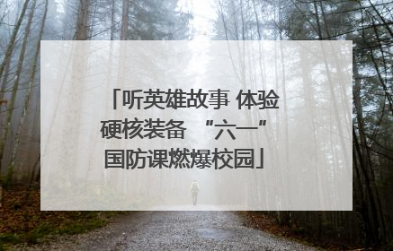 听英雄故事 体验硬核装备 “六一”国防课燃爆校园