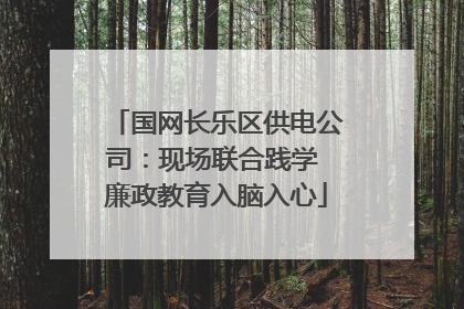国网长乐区供电公司：现场联合践学 廉政教育入脑入心
